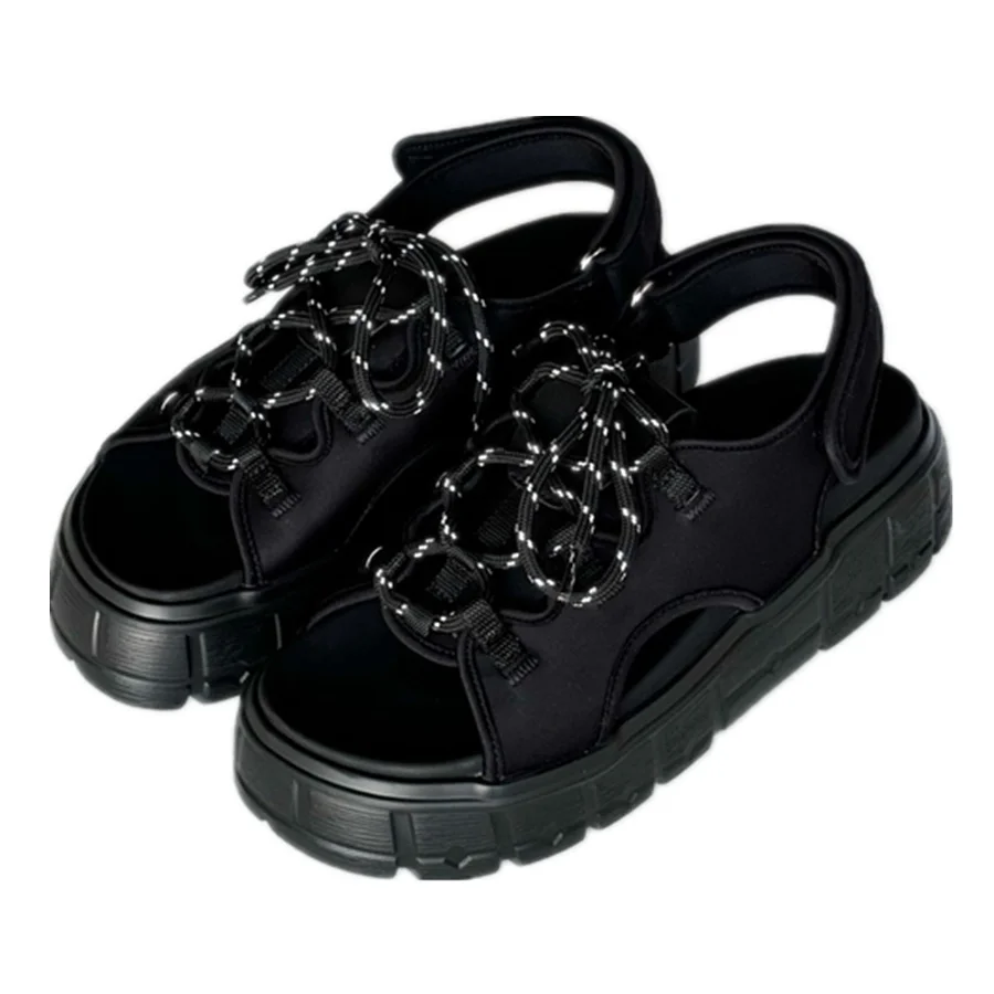

Withered Minimalist Fashion Women's Summer Shoes Lycra Thick-soled Sandals Increase Height And Comfort Sandals Shoes Women