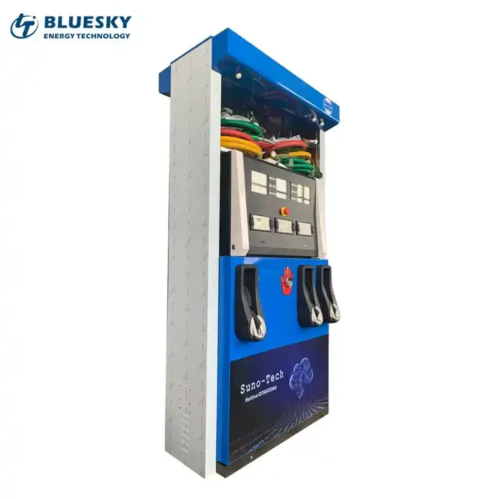 Wholesale 6 Nozzle Fuel Dispenser Mini Fuel Station Machine Service Equipment with Competitive Price 3 Oil Products Available