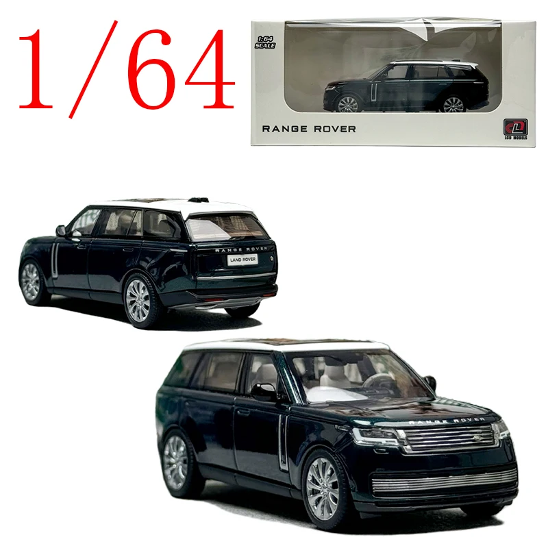 

Литая под давлением ЖК-дисплей масштаба 1/64 Land Rover, модель автомобиля из сплава Land Rover Range Rover 5i Green Play Vehicles, игрушки для мальчиков, подарок, оригинальная коробка