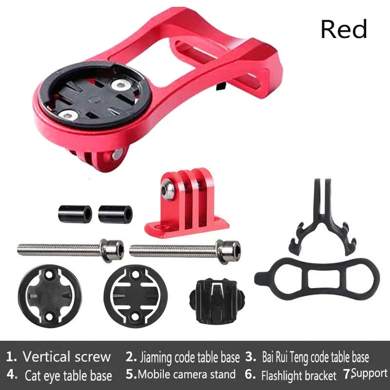 

High-strength Anodized Aluminum Black Bike Computer Mount Handlebar Bracket with Screws