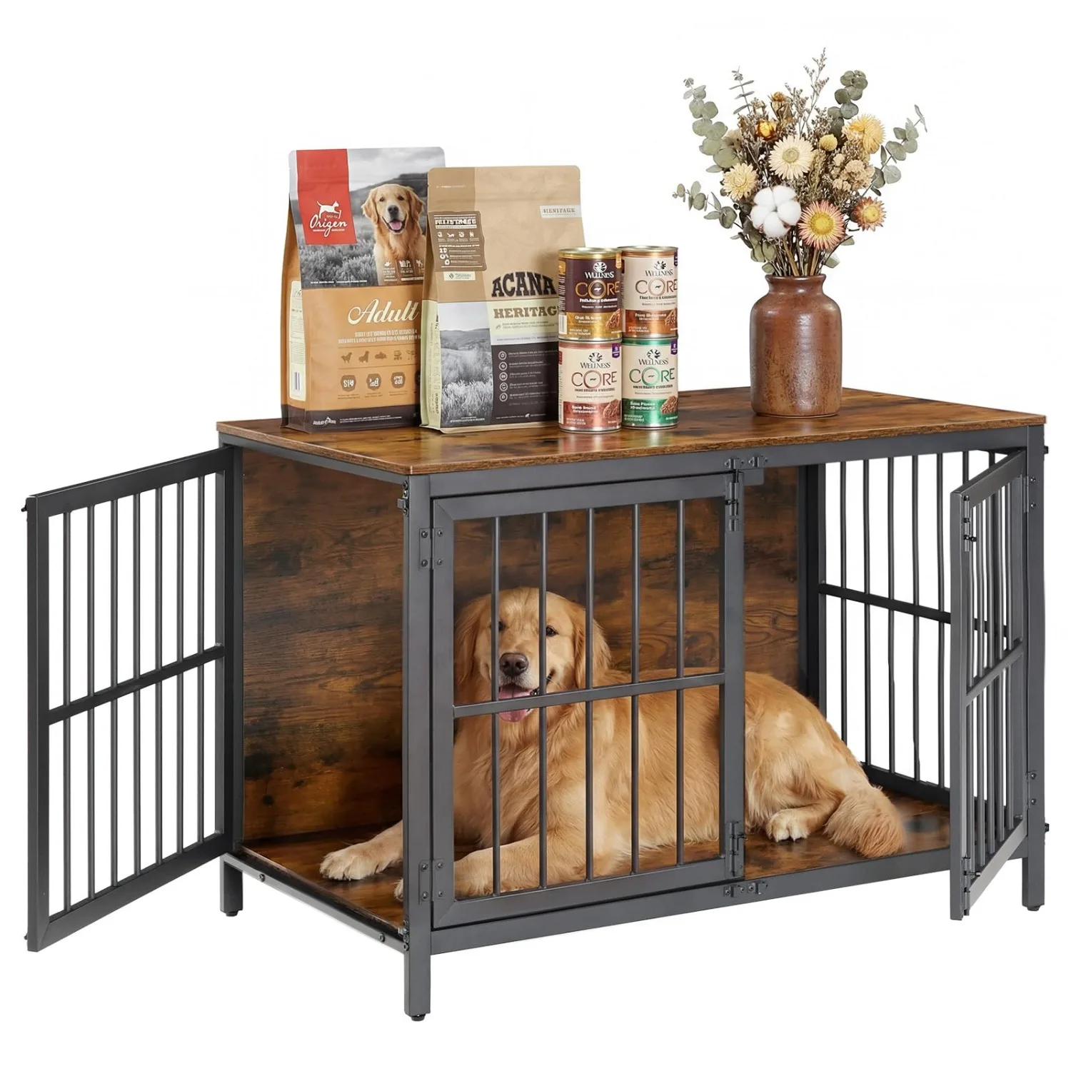 Heavy Duty Dog Crate Furniture, 39.4