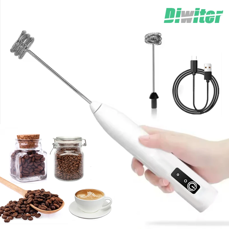 Wireless Electric Milk Frother Handheld Egg Beater Foamer Coffee Maker Electric Blender Mixer Mini Portable Blender Kitchen Tool