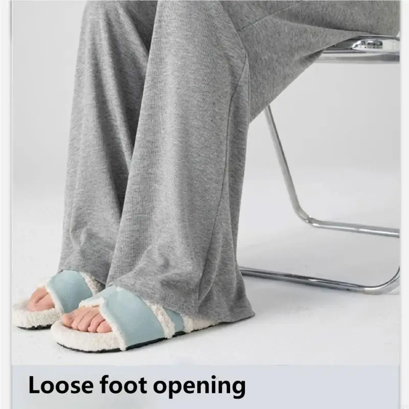 

Transitional Maternity to Postpartum Wide Leg Pants Feature Elastic Waist Support Trousers for Continued Comfort Wear