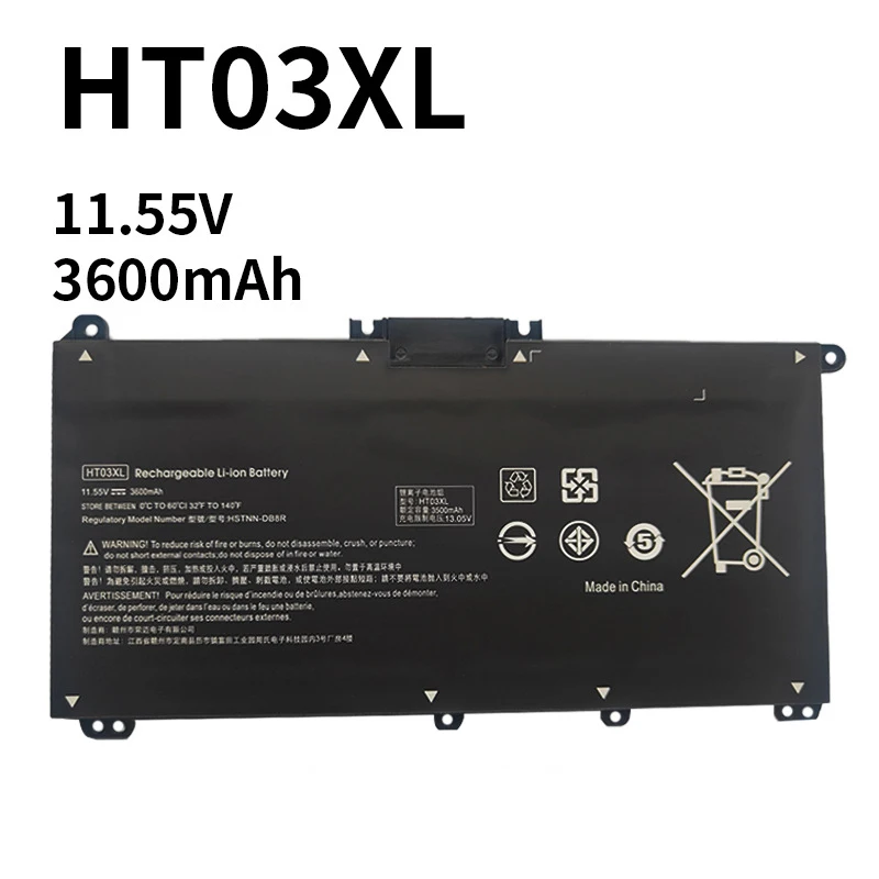 

HT03XL Laptop Battery HP Pavilion TPN-Q207/Q208/Q209 240G7 255G7 245G7 340G5 250G7 348G5 15-CK017TX 15CK002TX 15-CK026TX