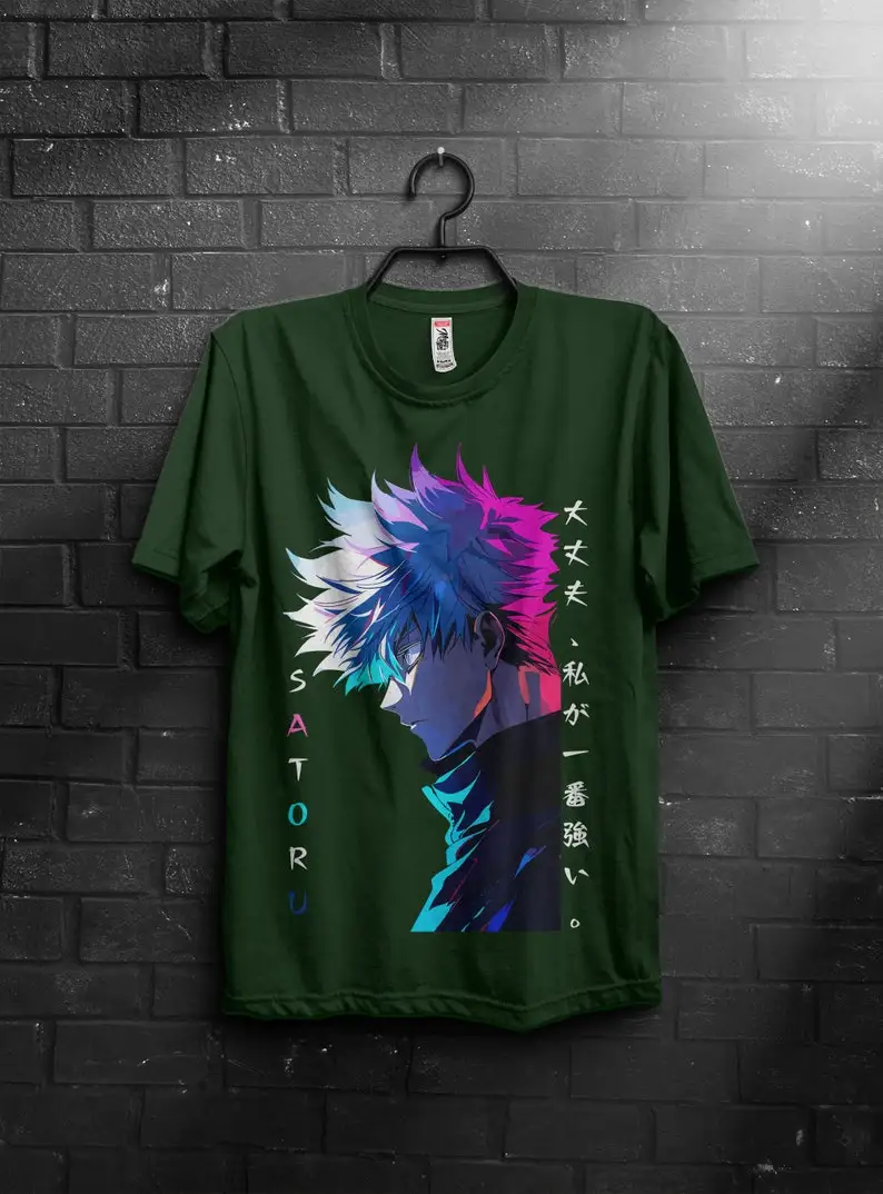 T-Shirt, Geschenk, Geschenk sie, Geschenk Männer, Geschenk Junge Geschenk, Anime, Anime Shirts, Anime Geschenke, Satoru, Jujutsu, Jujutsu Shirt, hand gefertigt, un