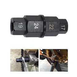 New 17Mm 19Mm 22Mm 24Mm Motorcycle Front Axle Spindle Hex Allen Key Socket Motorcycle Wheel Spindle Hex Key Socket Removal Tool