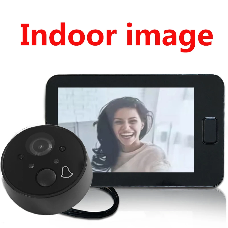 4.3Inch Bell Eye Peephole Camera Family Intelligence System Motion Detector 170°Degree Angle  Cat Eye Door Bell Outdoor Monitor