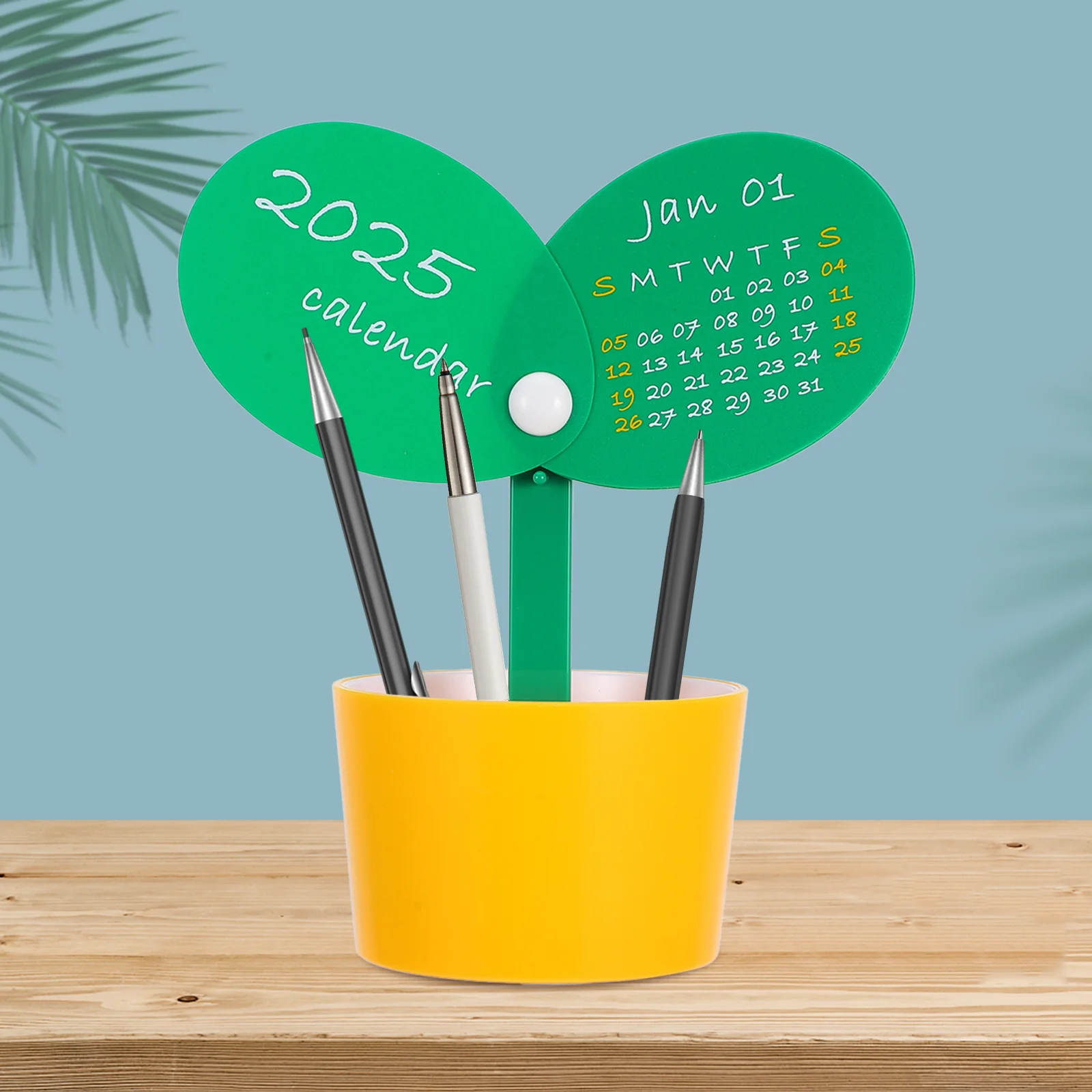 Bean Sprouts Desk Calendar Monthly Good Looking Table Ornaments Cute Abs Blocks