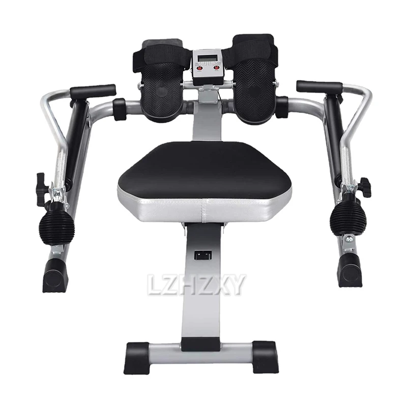 Household Folding Mute Single and Double Poles Hydraulic Rowing Machine Rowing Machine Trainer Home Fitness Exercise Equipment