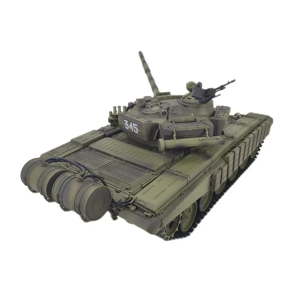 Henglong-Controle Remoto Principal Batalha Off-Road Tanque Russo Toy, T-72, RC Simulação Tanque, Modelo Exterior, Brinquedo Infantil