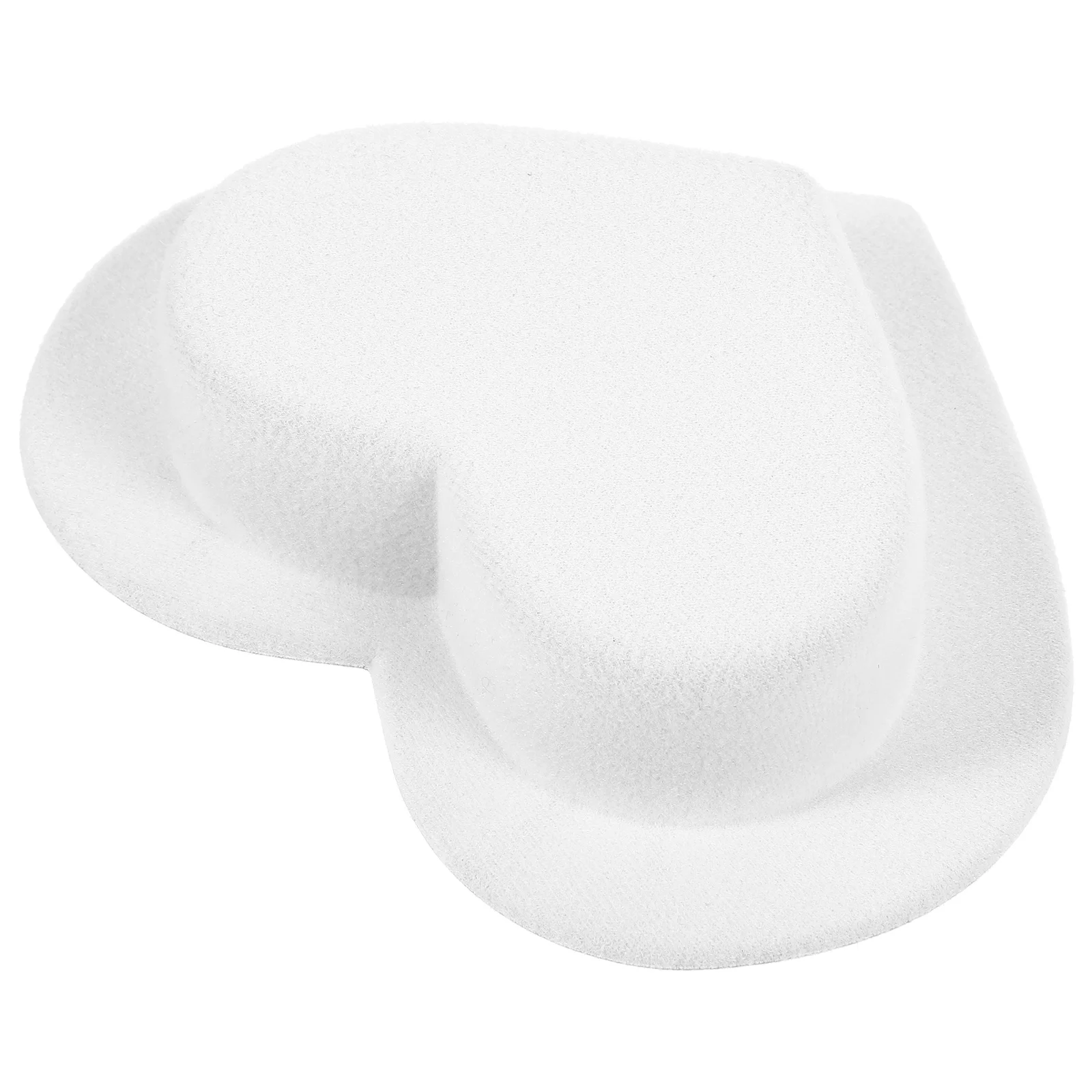 Herzförmiger Mini-Zylinder aus Stoff mit breiter Krempe, modisch für DIY-Dekoration, bezaubernde Miniatur-Hüte, Kawaii-Zubehör