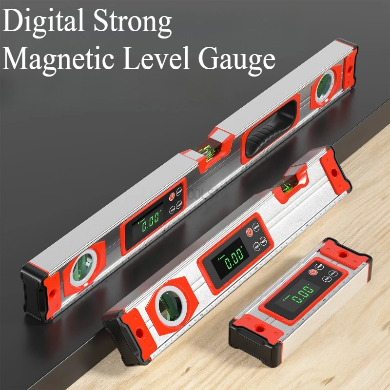 

Деревообрабатывающий инструмент, многофункциональный высокоточный электронный цифровой дисплей, сильная магнитная линейка уровня, подходит для украшения