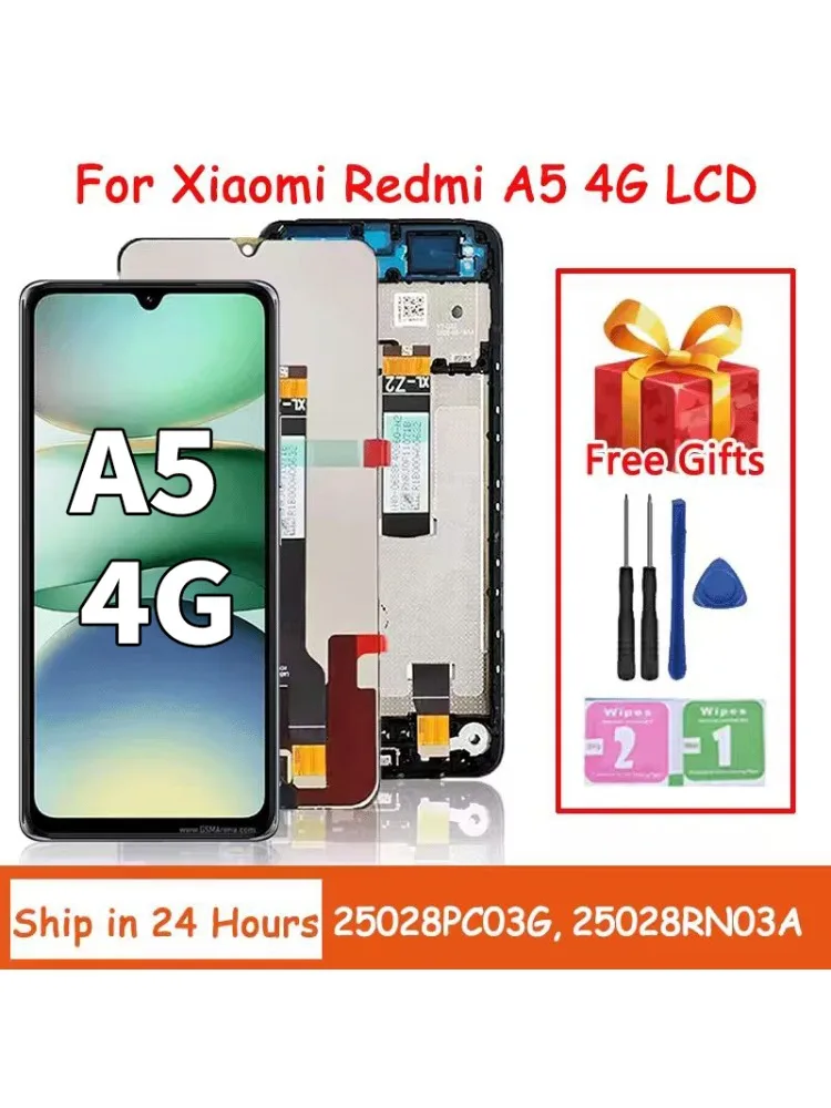Wyświetlacz 6.88” do Xiaomi Redmi A5 25028PC03G, ekran dotykowy, digitizer, moduł LCD do Redmi A5 4G 25028RN03A — zdjęcie produktu 7