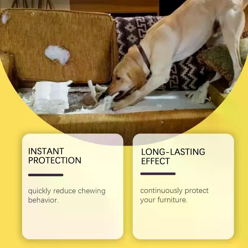 

Yegbong Dog Bitter Spray Anti Chew Training Aid Stop Chewing Furniture Prevention No Bite Liquid for Puppies Cats