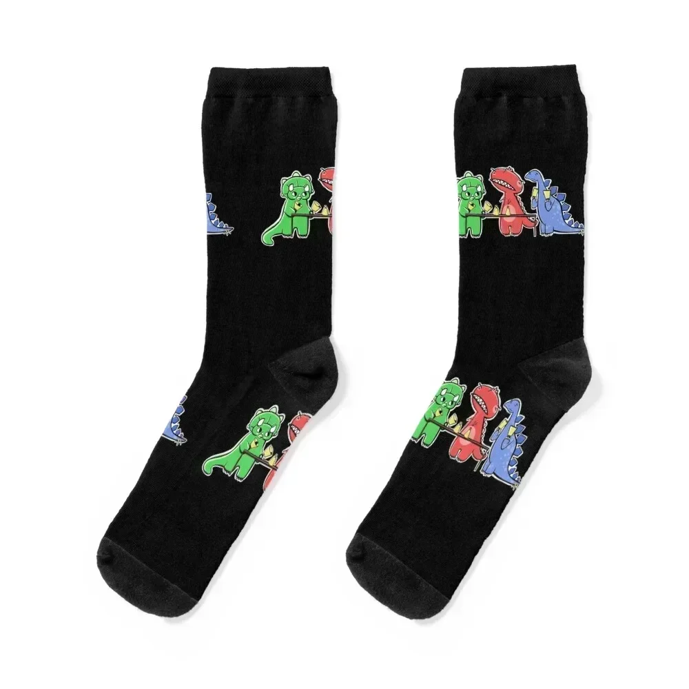 

Dinosaur Handbell Practice Socks Hiking boots anti-slip hockey luxe Socks Girl Men's