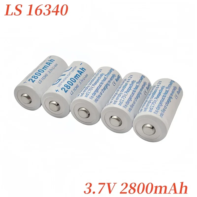 MKEPA ใหม่ CR123A RCR 123 ICR 16340 แบตเตอรี่ lpega 2800mAh 3.7V ความปลอดภัยกล้องแบตเตอรี่ลิเธียมไอออน L70 Plus