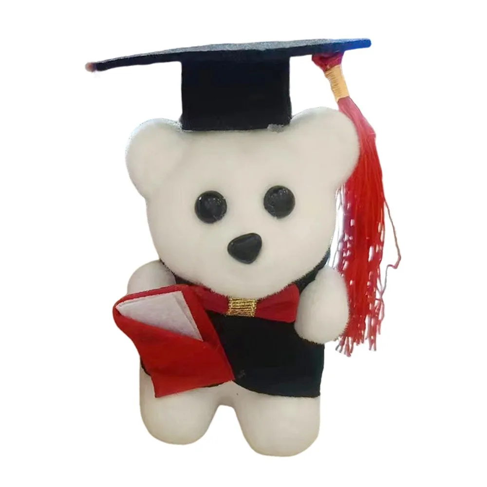 

10Pcs Sitting Bear Doctor Bear Foam Material Lovely Design Graduation Bear Cute Cartoon Creative Gift Stuffed Animals