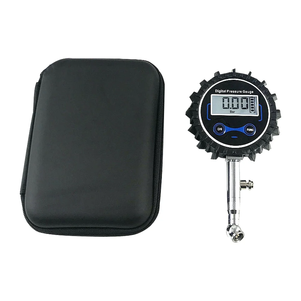 

1Pc High Precision Digital Car Tire Air Pressure Inflator Gauge LCD Display Vehicle Tester Inflation Monitoring (Black)