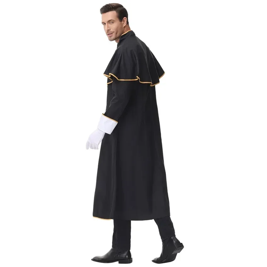 Halloween Donna Uomo Cosplay Sacerdote Suora Missionario Costume cattolico