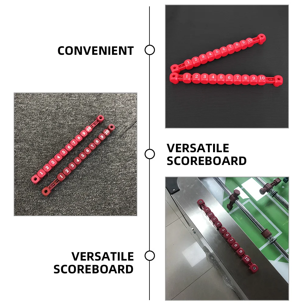 

2Pcs Foosball Score Counters Plastic Small Scorekeeper Bars Table Football Score Markers Portable Scoring Unit for Table Games