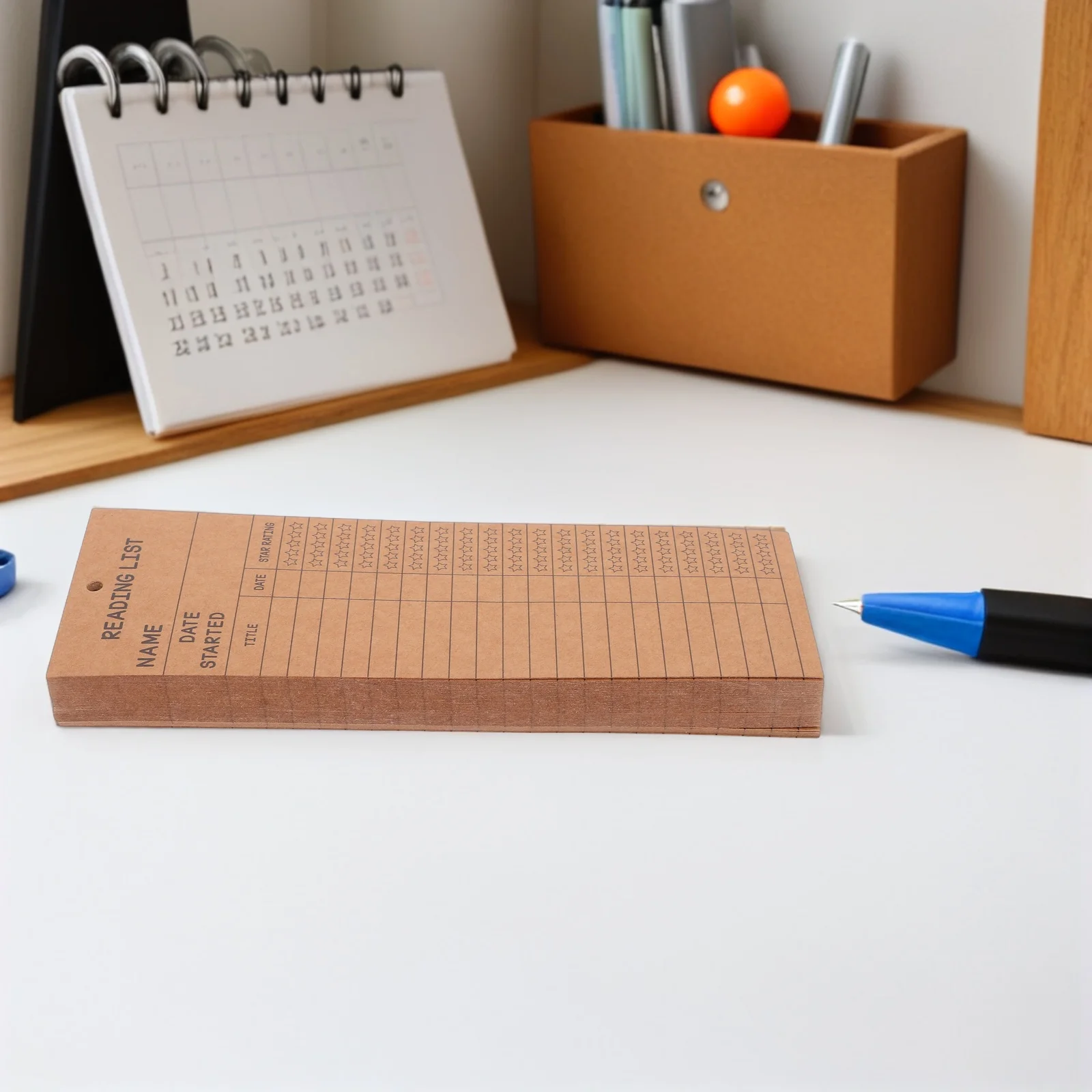 

50Pcs Reading Log Bookmark Library Card Reading List Tracker Book Lover Gift for Birthdays Book Clubs Compact Lightweight Design