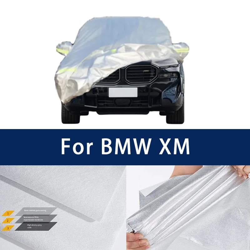 

Full car hood dust-proof outdoor indoor UV protection sun protection and scratch resistance For BMW XM Car Umbrella