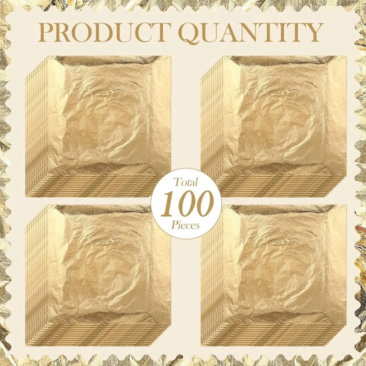 200 Pcs Imitation Sheets for Arts, Crafts, and Furniture Decoration, 5.5