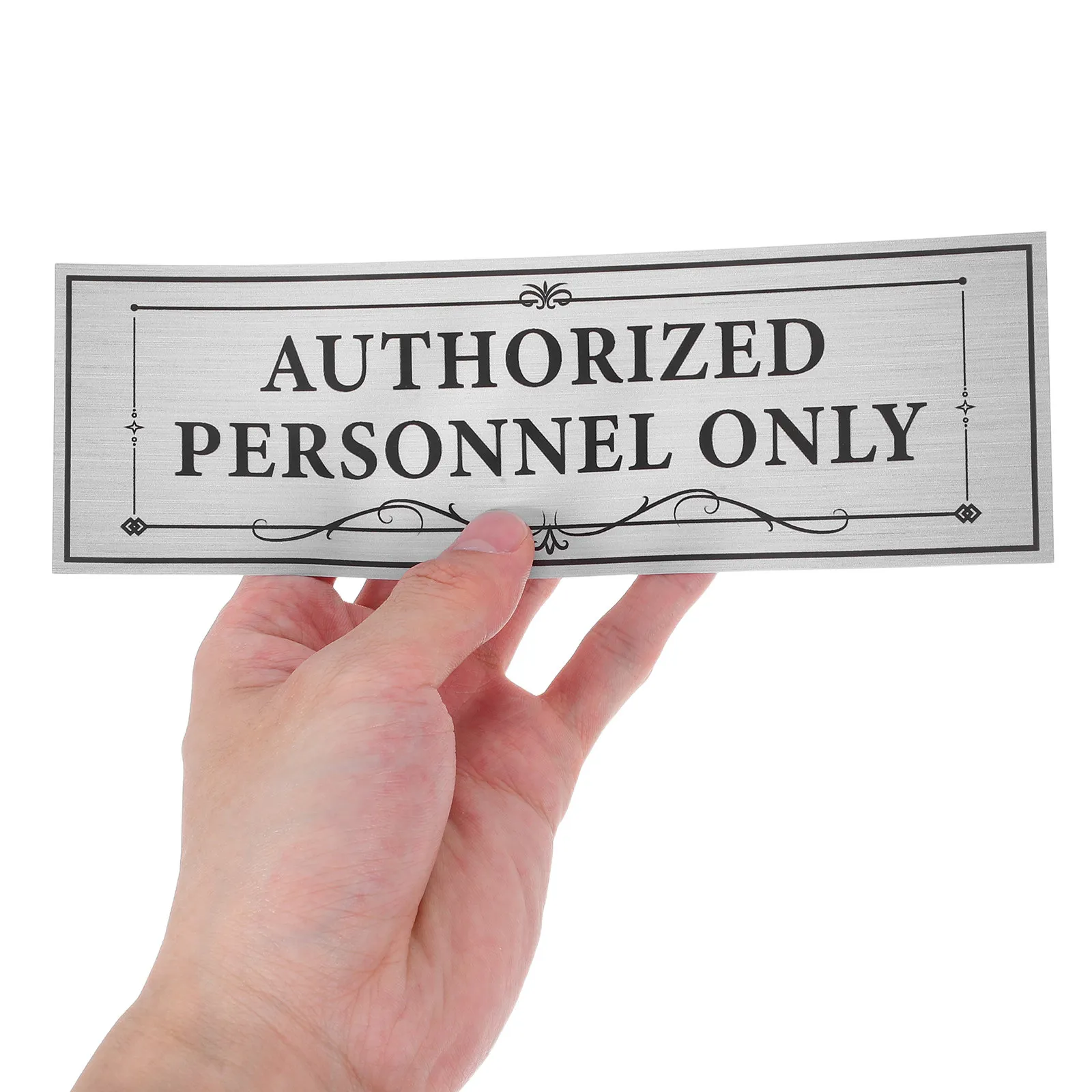 4Pcs Staff Only Sticker Employees Sign PVC Access Office Doors Walls Workplace Restaurant Public Use