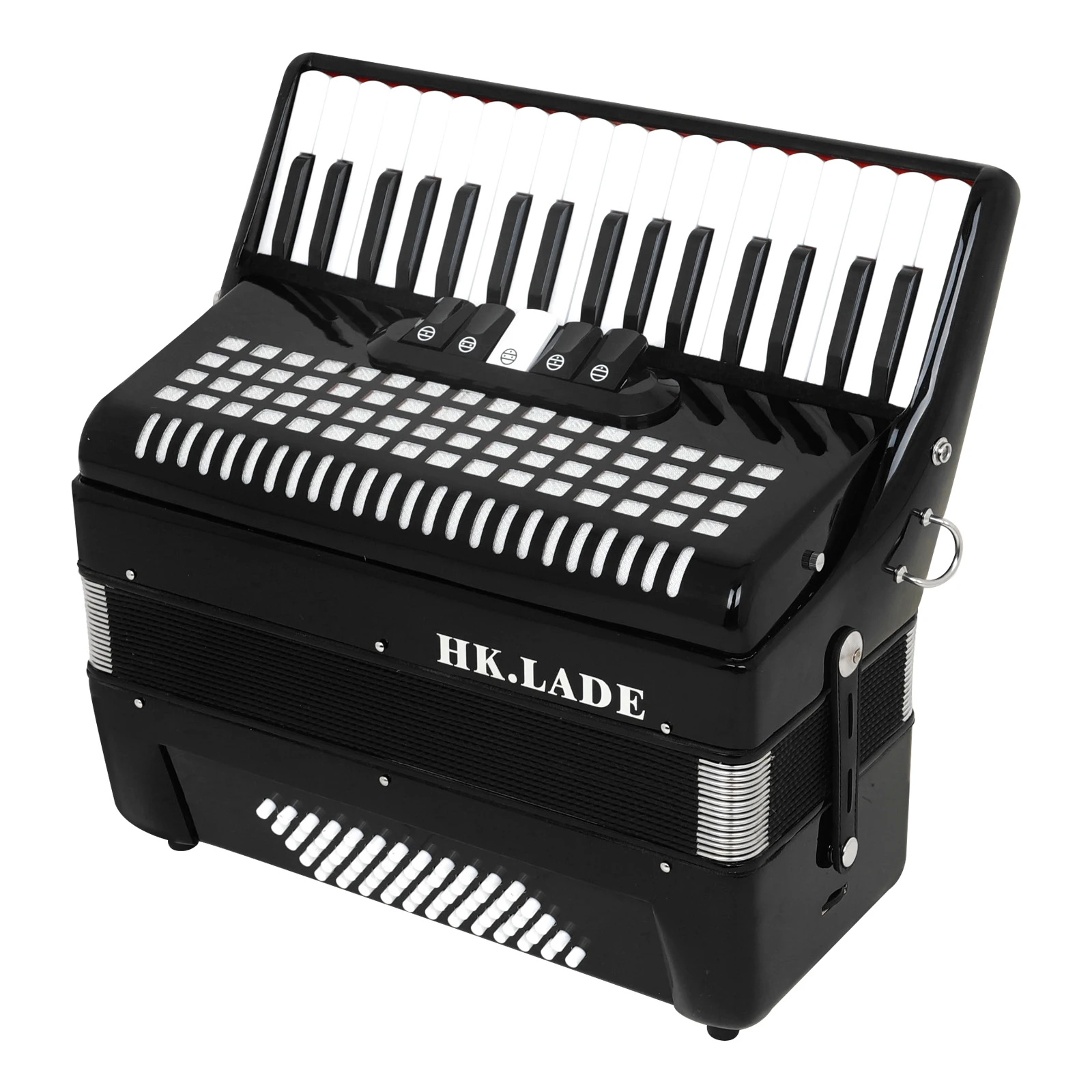 HK.LADE 34 Keys 60 Bass Professional Piano Accordion with Carry Bag & Straps – Ideal for Music Grading Exams, Teaching Accordion