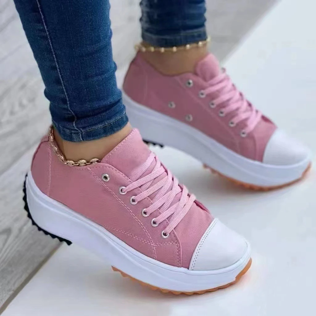 Summer Women Sneakers Platform Casua Women Shoes Plus Size Femlae Tennis Shoes  Fashion Sport Shoes AntiSlip