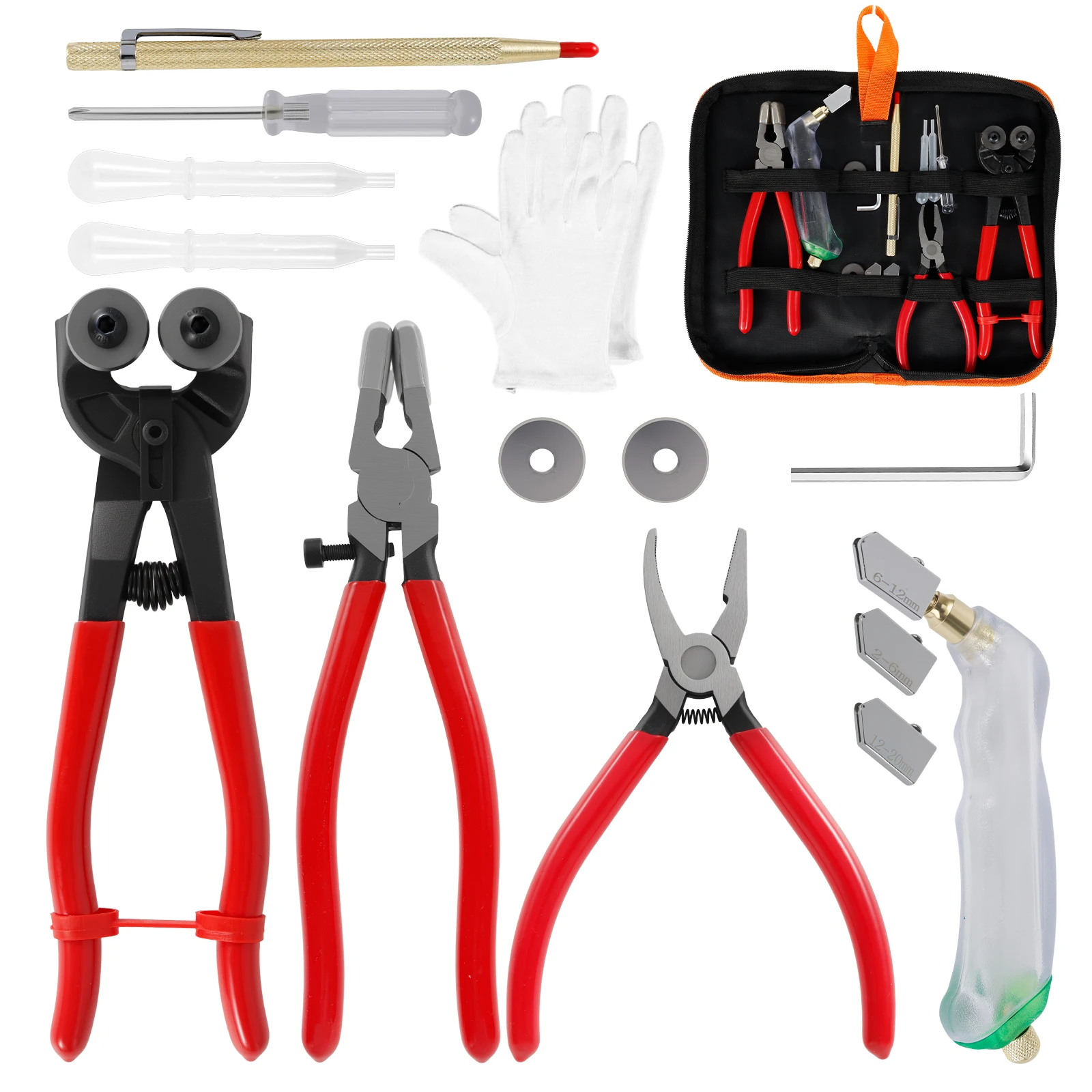 

3Pcs Portable Manual Glass Cutter Set Tile Opener For Glass/Tile Cutting Tools Tile Glass Cutter Multi-function Glass Cutting