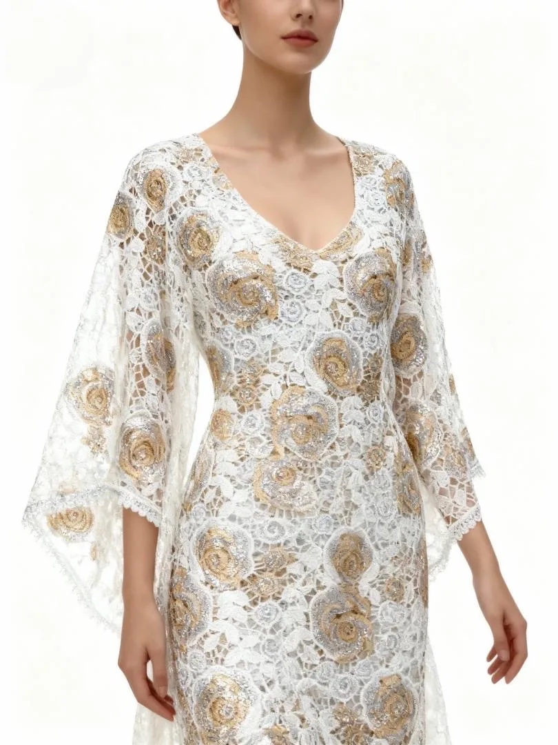 

Гипюровая вышивка, кружево, оригинальная корейская вуаль, ткань 2025, африканский шнур для знаменитостей, ткань для шитья одежды, Дубай, Абая, приятная для кожи