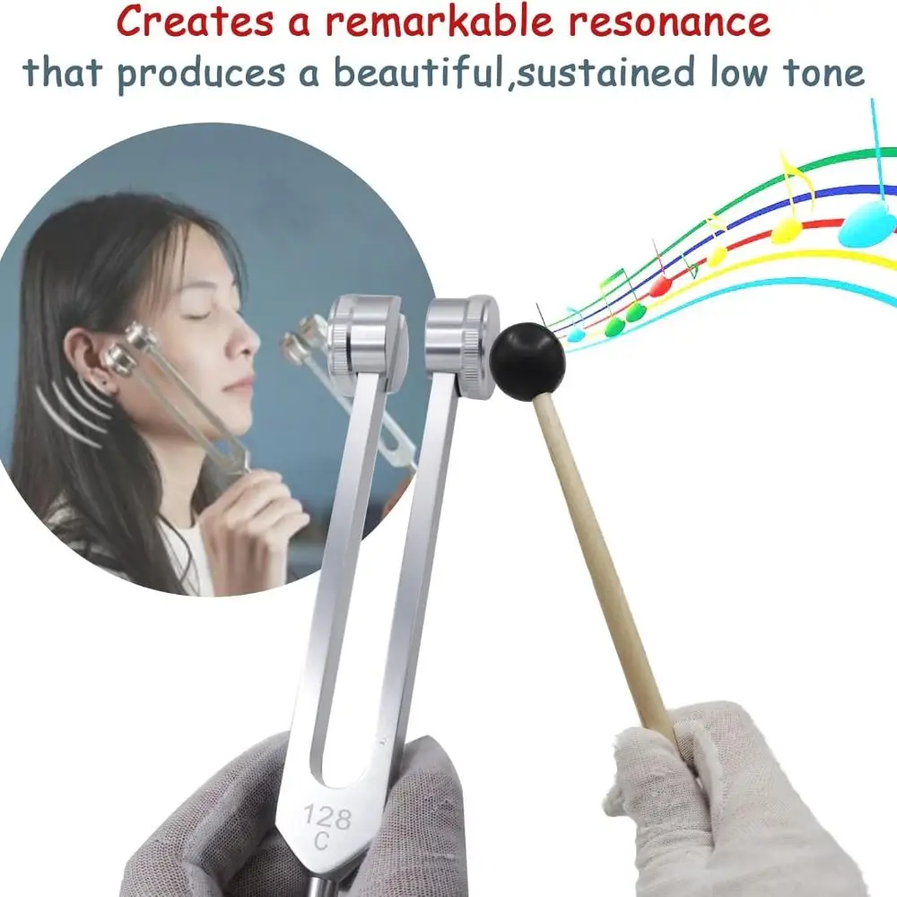 بشكل طبيعي 128 هرتز تردد 128 هرتز الشوك الرنانة الطاقة شفاء تدليك مطرقة منعكس سبائك الألومنيوم شفاء أداة اليوغا