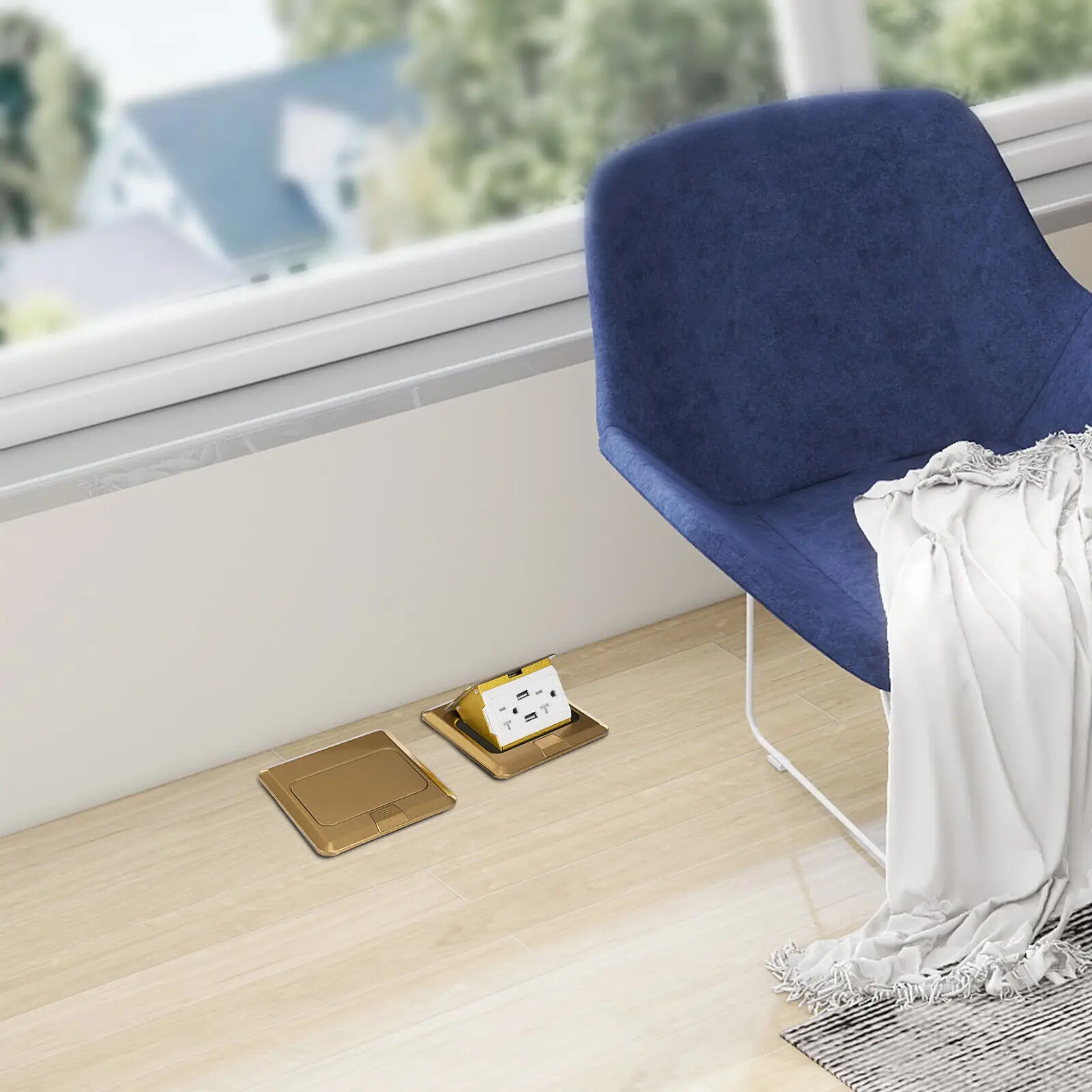 

2 шт., 4000 Вт, 20 А, выдвижные напольные розетки с 2 * USB-интерфейсами и стандартными интерфейсами США