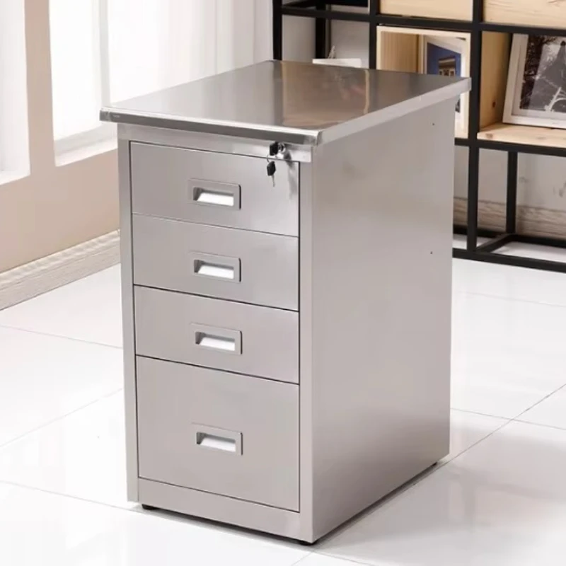 

Hospital cabinet metal desk with drawer workbench