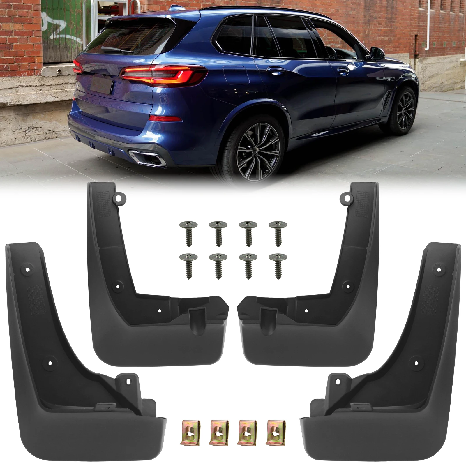 

4pcs Auto Mud Flaps Car Fender For BMW X5 G05 M Sport 2019 2020 2021 2022 2023 Guard Wheel Front Rear Splash Flap Car Accessorie