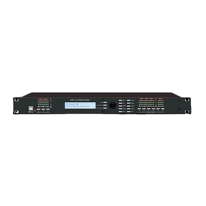 2026 DriveRack DSP360 Most Popular 3 Input 6 Output Active Stereo/Surround/MONO Stage Performance Audio Processor in Metal Mater