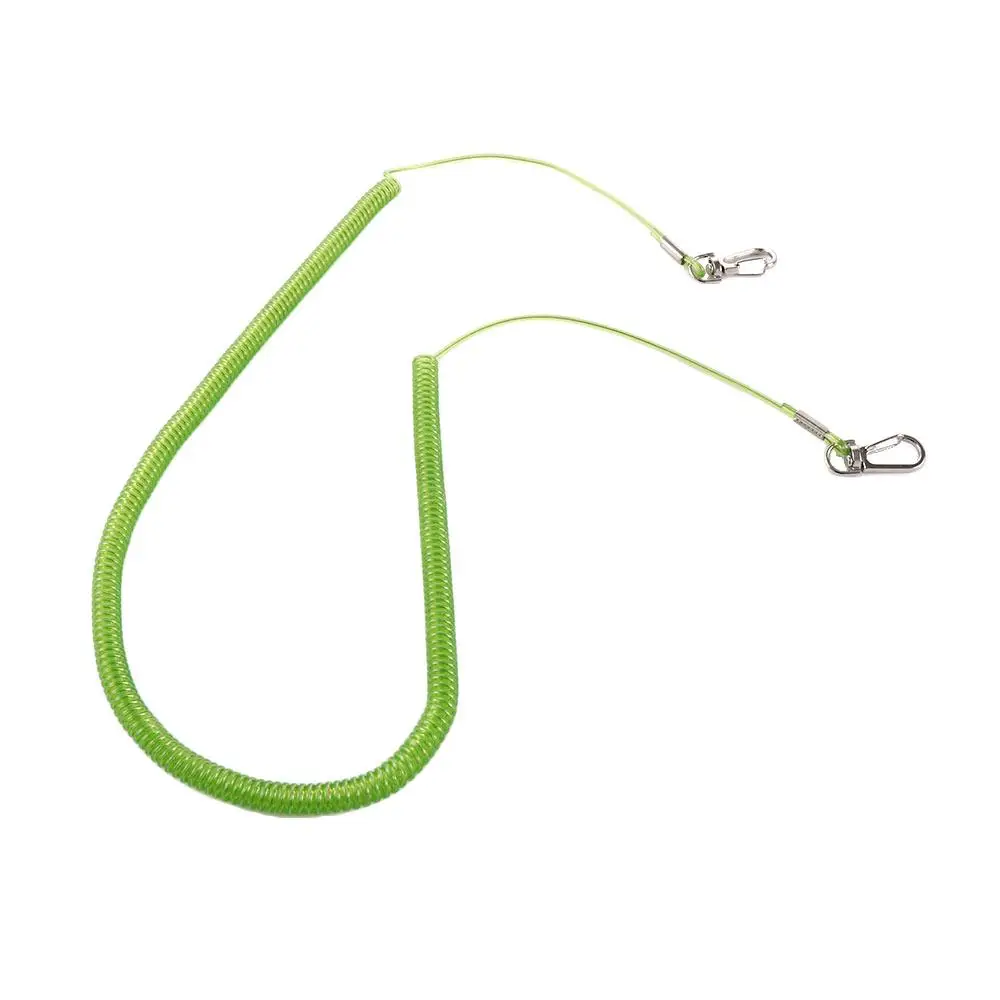 Fishing Tackle Retractable Spring Rope Phone Keychain Heavy Duty Anti-lost Ropes Safety Line Fishing Lanyards Fishing Ropes