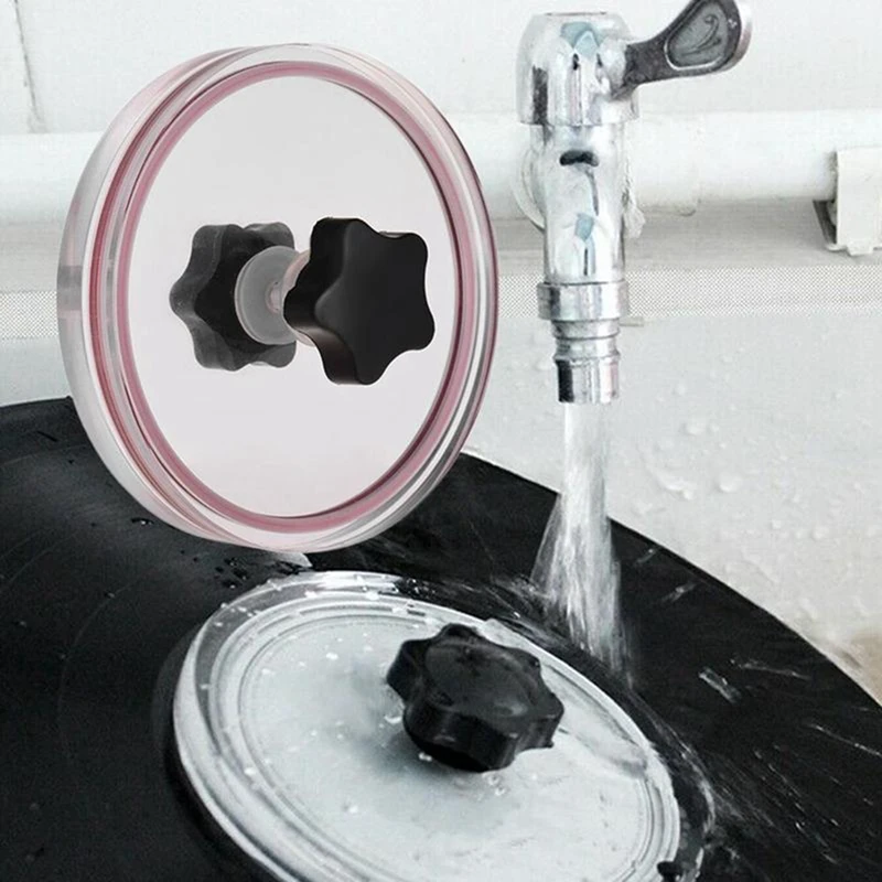 1 PCS Vinyl Record Cleaner Clamp Record Label Saver Acrylic Cloth Clean Tools Protective Clip Vinyl Player Accessories