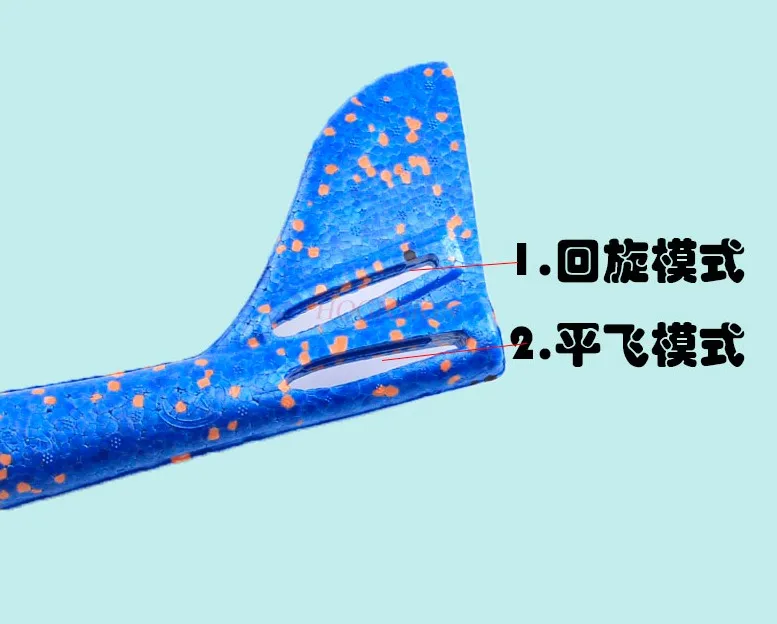 Avião de espuma jogado à mão brinquedo ao ar livre das crianças tamanho grande resistente a quedas montagem rotatória modelo planador