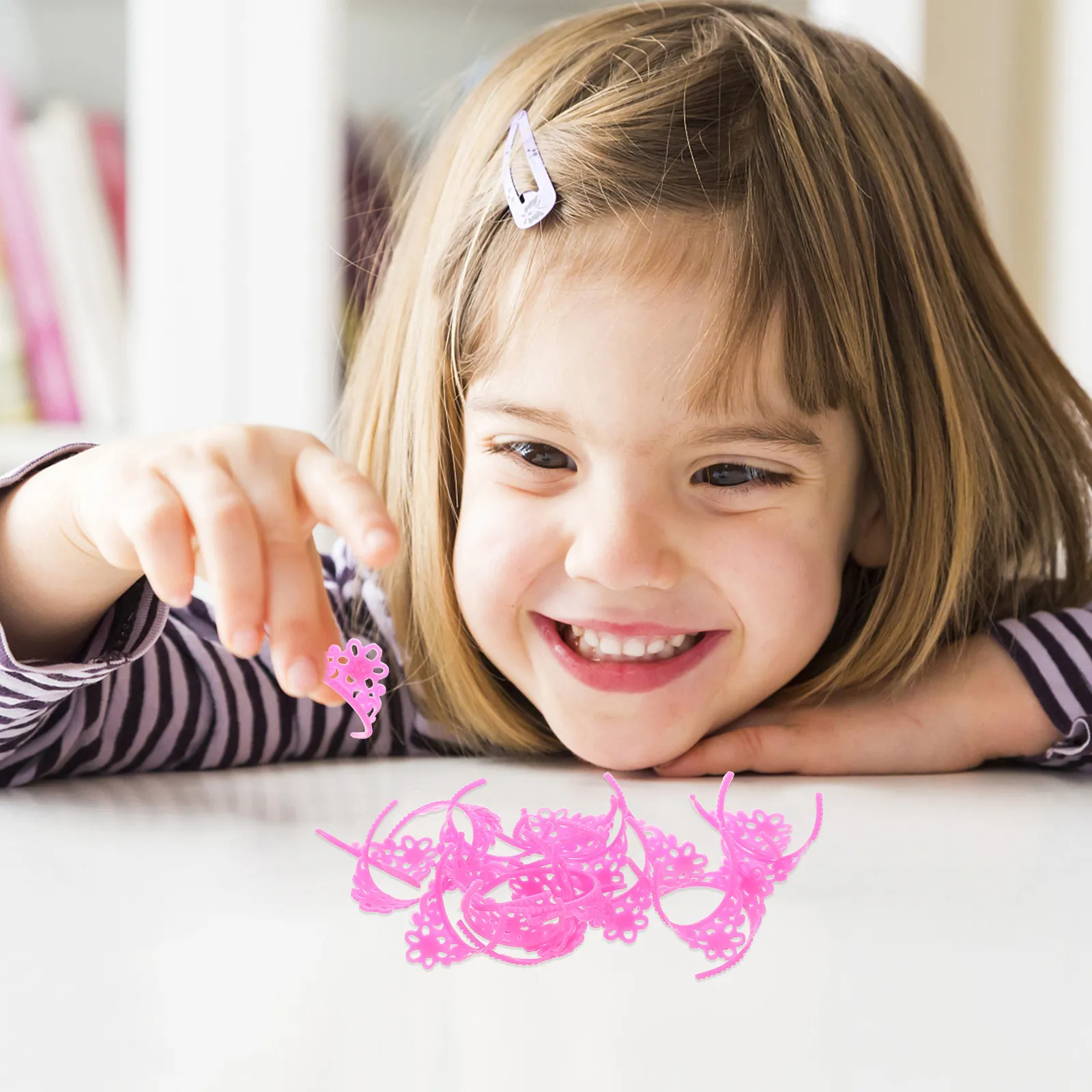 

20Pcs Mini Crown Headwear for Dress Up Adorable Plastic Headdress Jewelry Set Ideal for Imaginative Play Safe Kids Decor
