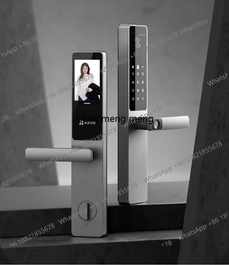 AI face large screen visual palm vein fingerprint lock smart home security door