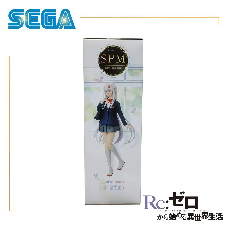 En stock Sega Original Spm Relife In A Different World From Zero Echidna Figura de Acción Modelo Muñeca Nueva en Caja Anime