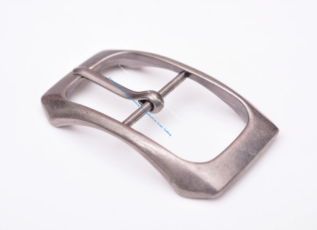 قوس الصلبة مستطيلة العتيقة الفضة مركز بار دبوس حزام مشبك صالح 32 مللي متر حزام 78*45 مللي متر #4