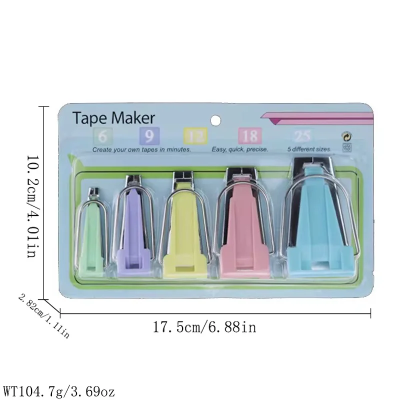 2025 جديد 6 /9/12/15/18/21/25 مللي متر التحيز الشريط صناع ماكينة خياطة أدوات التحيز ملزمة الشريط صانع الخياطة اكسسوارات DIY بها بنفسك