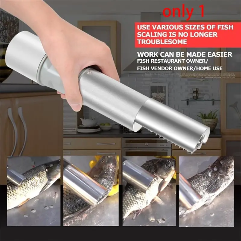 ABKS-Stainless Steel Scraper Seafood Tools Electric Fish Scale Machine Seafood Tools For Fish Stalls And Seafood Restaurants