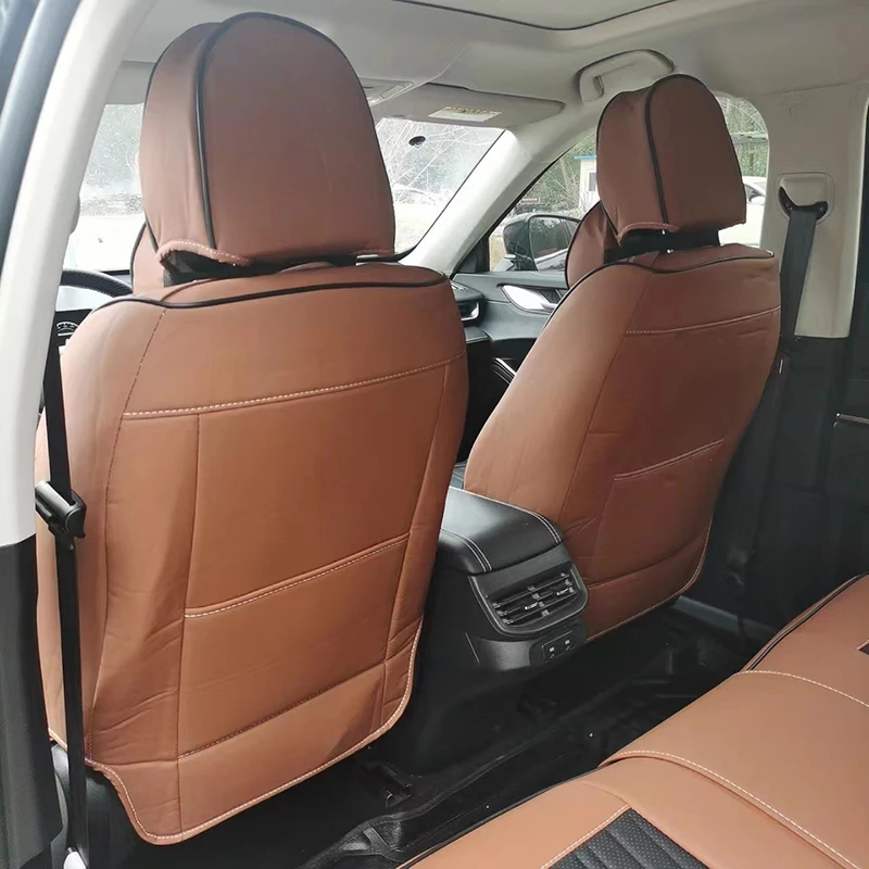 Universal Car Seat Covers Full Covered Durable Nappa Leather Seat Kits Cushion for 90% Sedan SUV  Include Front and Rear Cover