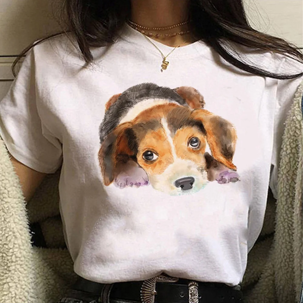 Beagle t shirt kobiety grafika bluza z nadrukiem anime dziewczyna streetwear anime odzież w stylu harajuku