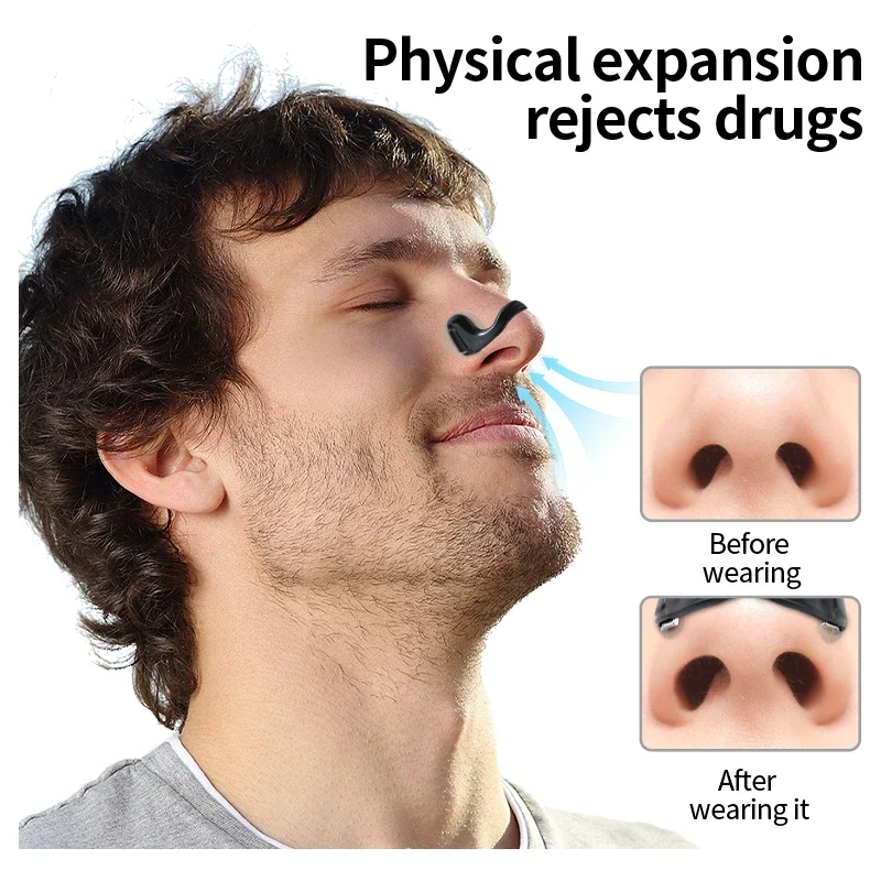 

Anti-Snoring Nasal Clip Device - Drug-Free Snore Solution Anti-Snore Nasal Clip for Men - Stop Snoring & Improve Sleep