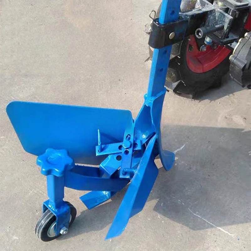 Adjustable micro-till machine ditch opener ditch plow hand-held multi-functional small orchard fertilization ditching